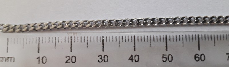 4mm Link Stainless Steel Curb Chain (per metre)