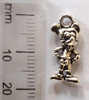 18mm Nickel Charm - Mickey Mouse (each)