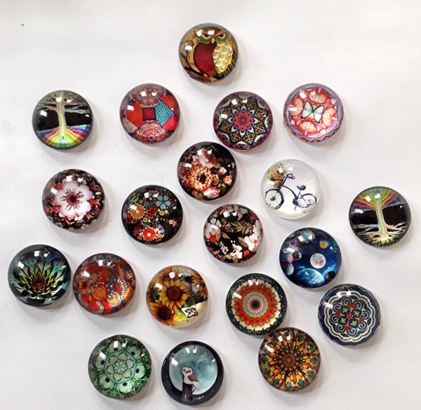 Glass Cabochon for Serviette Ring - Assorted (each)
