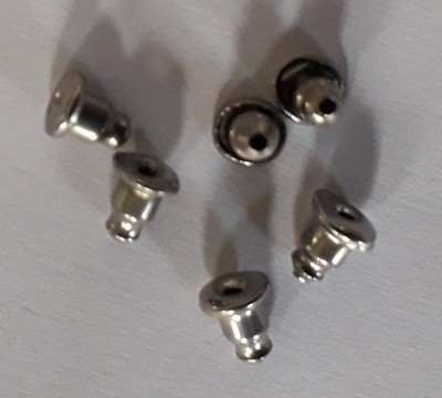Stainless Steel Earring Back - Bullet (each)