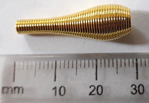 30mm Goldtone Conical Bead Cap (each)
