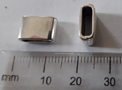 10mm x 4mm Flat Nickel Spacer - Plain (each)