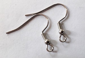 Stainless Steel Earring Wires (per pair)