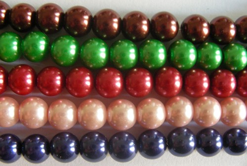 16mm Glass Pearls - Choose your colour (Assorted)