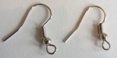 Nickel Earring Wires (+/- 100 pieces)