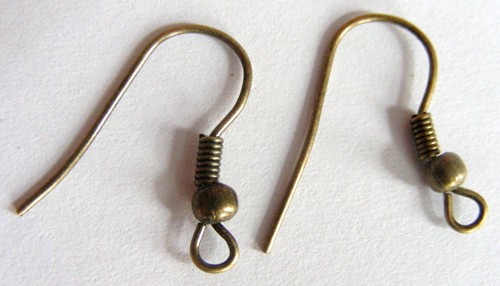 Antique Bronze Earring Wires (+/- 100 pieces)