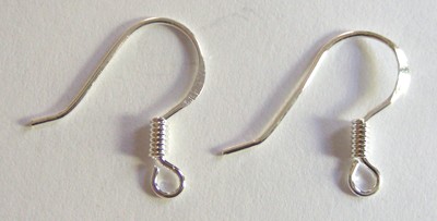 Sterling Silver Earring Wires (per pair)