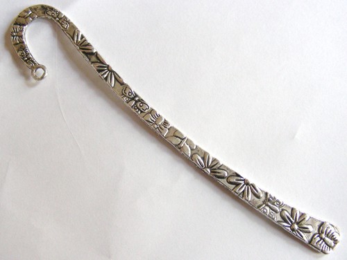 125mm Silverplated Bookmark - Floral