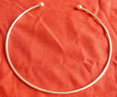 15cm Silvertone Choker Chain