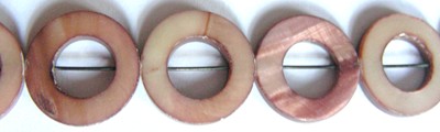 20mm Shell Donuts - Brown (+/- 10 pieces)