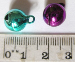 10mm Metallic Bells - Assorted Colours (each)