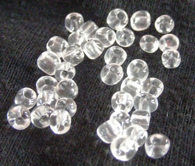 4mm Seed Beads - Clear (+/- 50g pkt)