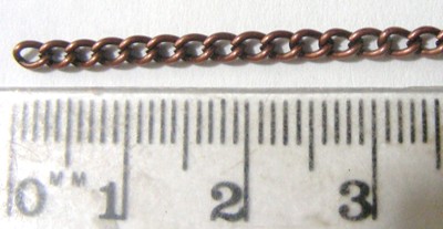 2mm Link Brass Chain (per metre)