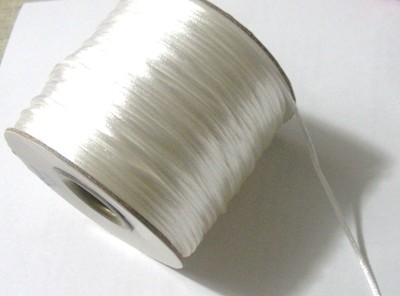 1.5mm Satin Cord - White (per metre)
