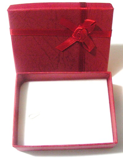 90mm x 70mm Gift Box with Lid - Assorted Colours (each)