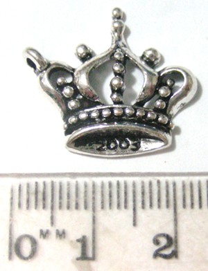 20mm Nickel Charm - Round Crown (each)