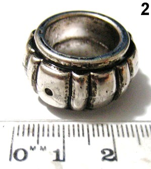 25mm Metallised Scarf Rings - Round (each)