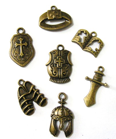 Armour of God Charms - Bronze (set of 7)