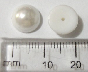 10mm Flatback/Half Drilled Pearls (each)