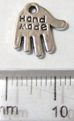 10mm Nickel Charm - Hand Made (pkt of 10)