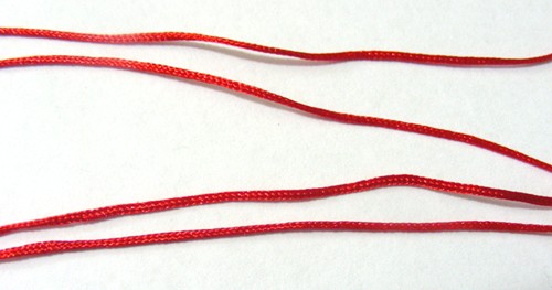2mm Nylon Cord - Red (per metre)