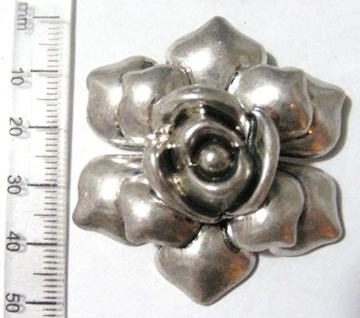 50mm Nickel Flower (each)