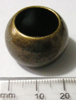 20mm Metallised Bronze Scarf Ring - Plain (each)
