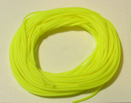 2mm Silicone Tubing - Day-Glo Yellow (per metre)