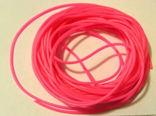 2mm Silicone Tubing - Day-Glo Pink (per metre)