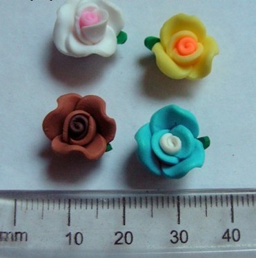 10mm Fimo Flower - Assorted (each)