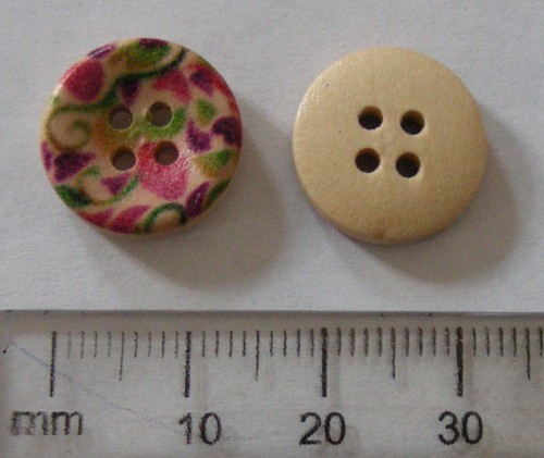 15mm Floral Buttons (each)