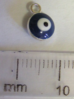 6mm Double Sided Enamel Charm - Protective Eye (each)