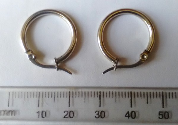 20mm Stainless Steel Earring Loops (per pair)