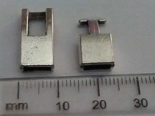 8mm x 4mm Nickel Clasp (each)
