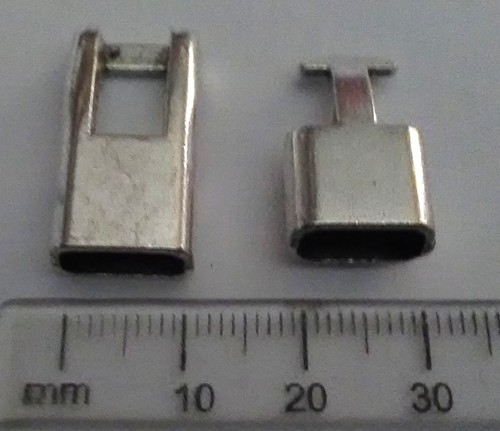 10mm x 6mm Nickel Clasp (each)